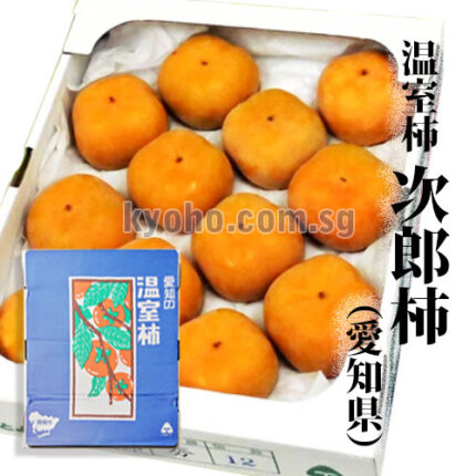 Jiro Kaki Persimmon | Aoshu Grade (Seedless) | Aichi Prefecture | 5L Size 12 Pcs