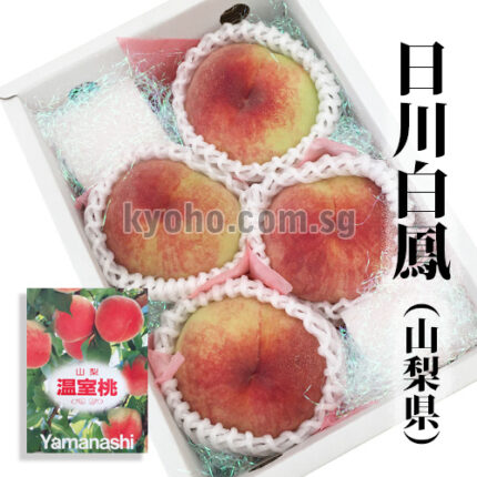 House Grown Peach Hikawa Hakuhou variety | Yamanashi Prefecture | 4 Pcs
