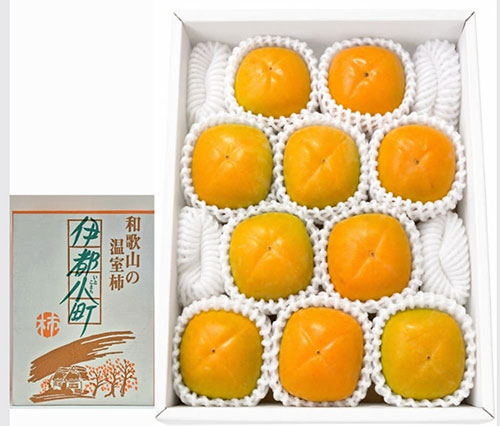 House Grown Tone Kaki (Seedless) | Akashu Premium Grade | Wakayama Prefecture | 10 Pcs
