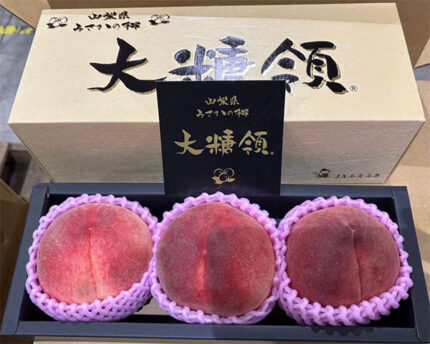 President Misaka Daitouryo Peach | Yamanashi Prefecture | 3 Pcs Gift Box