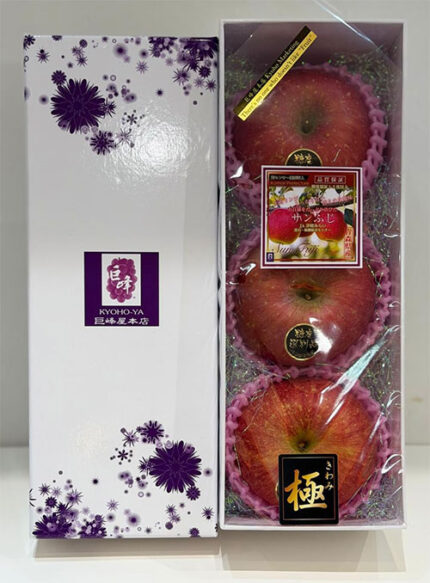 Special Selected Sun Fuji Apple (High Sugar Level with Honey) | Aomori Prefecture | 3L Size 3 Pcs