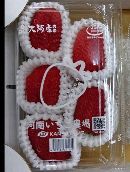 Benihoppei Strawberry (Big Size) | Osaka City | Pack