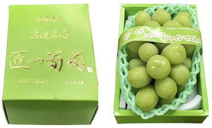 Takumi Shine Muscat Grapes | Premium Quality | Tokushu Premium Grade | Yamanashi Prefecture | 700g