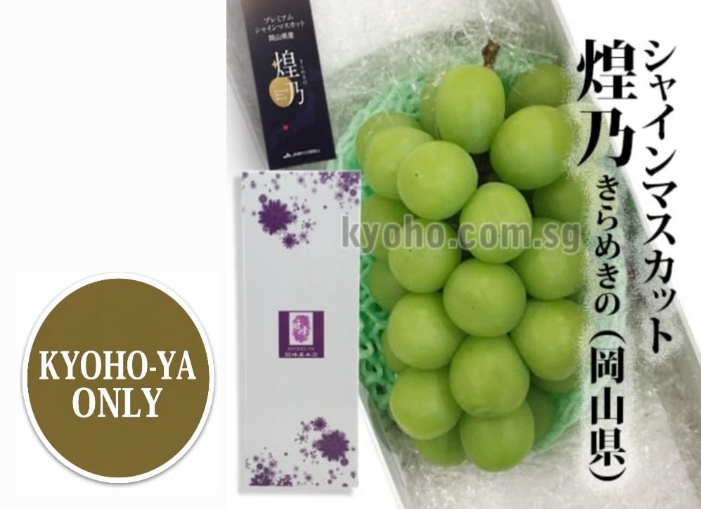 Shine Muscat "Kiramekino" Premium Variety | Okayama Prefecture | 2L Size 620g