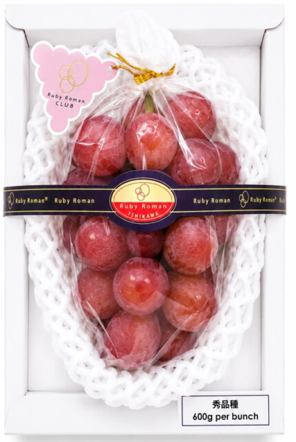 Ruby Roman Grape | Ishikawa Prefecture | Shu Grade | 600g Gift Box