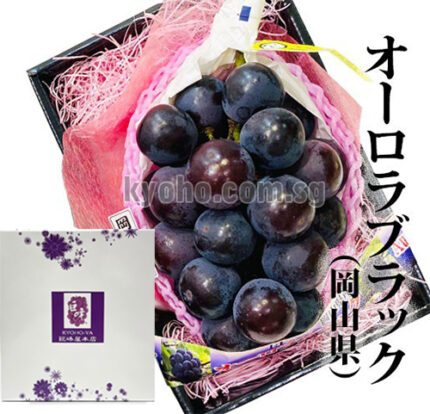 Orola Black Grapes | (Seedless) Aoshu Grade | Okayama Prefecture | 710g