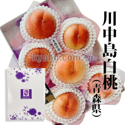 Kawanakajima Peach | Tokushu Premium Grade | Aomori Prefecture | 2L Size 6 Pcs